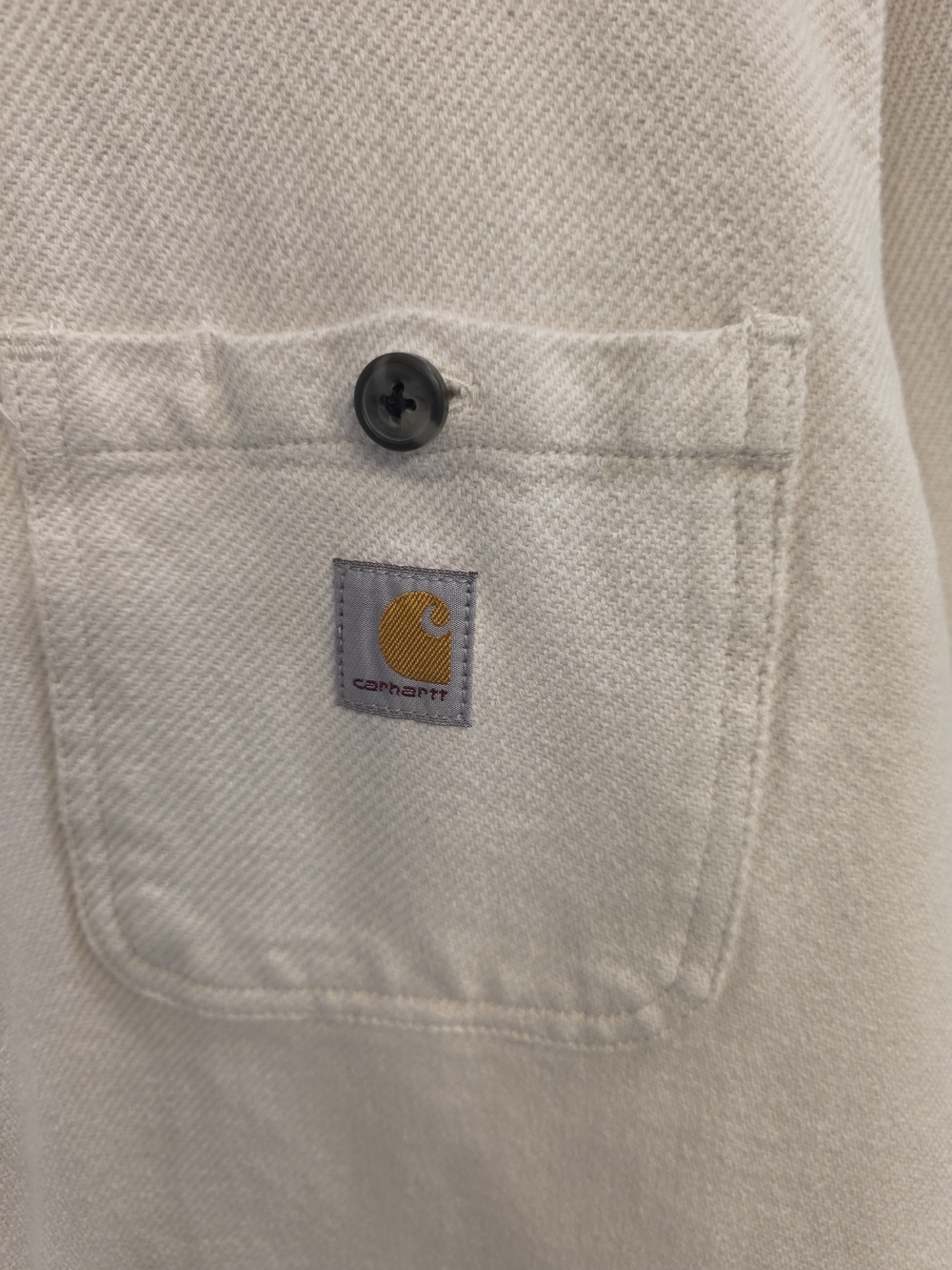 Carhartt TW5991-W Loose Fit Shirt Jacket - Off-White Cream - Men's XXL - Picture 4 of 10